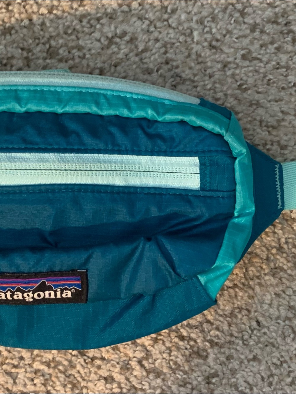 Patagonia Teal and Aqua Hip Pack - Picture 2 of 4